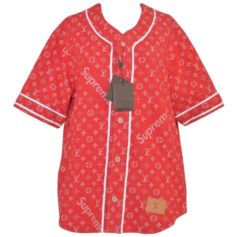 louis vuitton supreme baseball jersey.